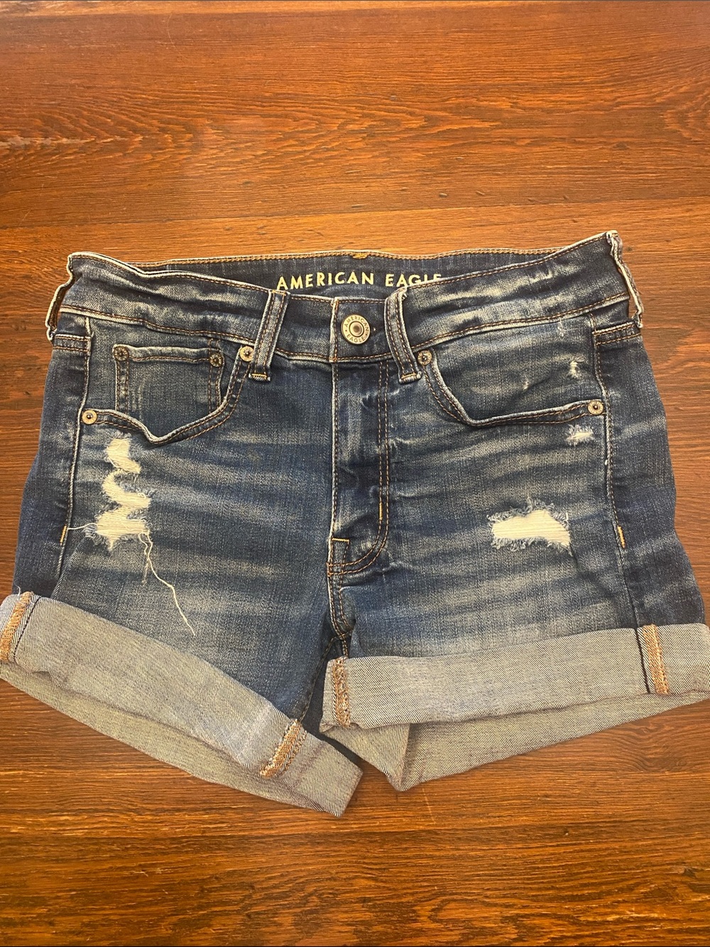 American Eagle stretch denim shorts